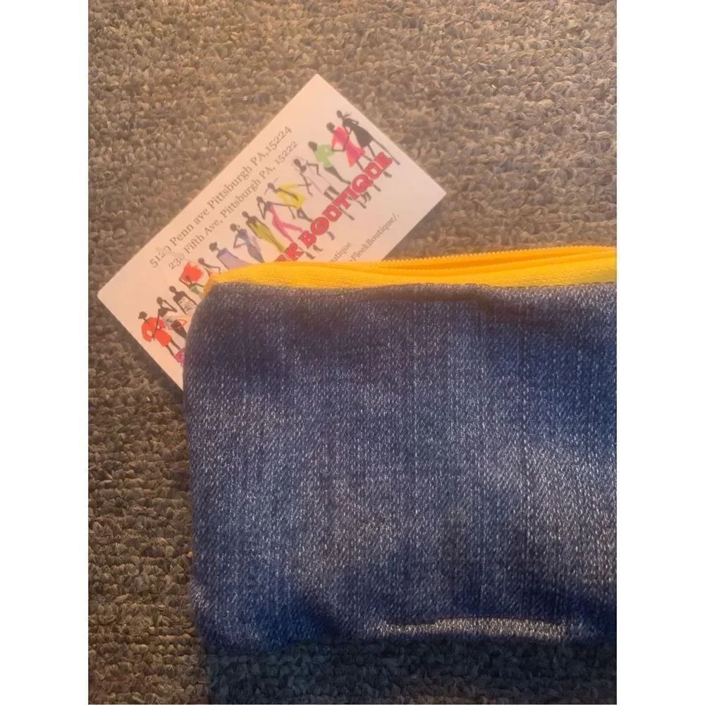 Scrunchie Keychain With Denim Pouch - Picture 7 of 7